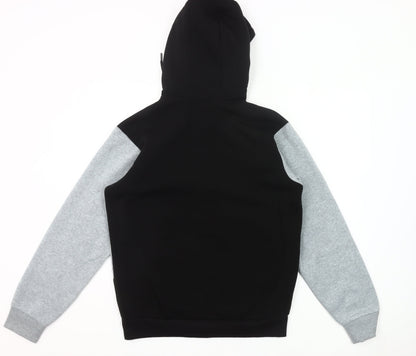 Donnay Men’s Black Grey Full Zip Hoodie Size S Regular Fit
