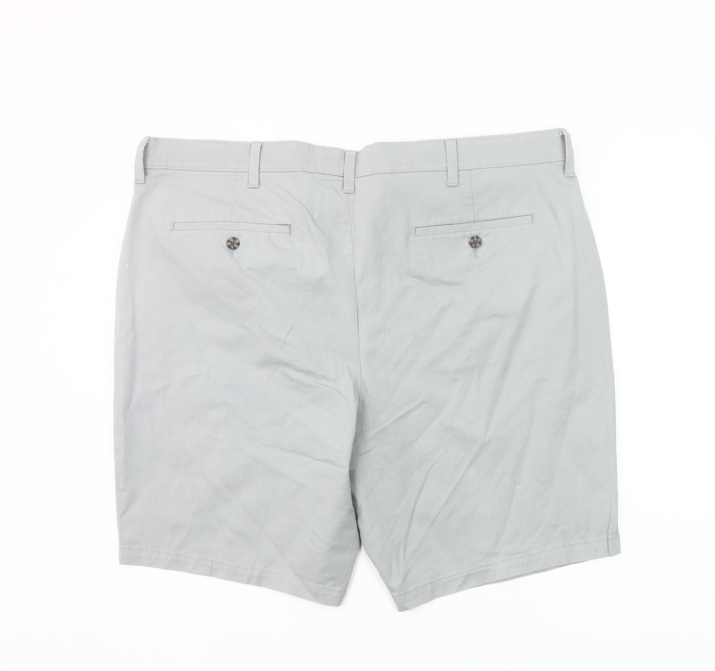 Marks and Spencer Men’s Grey 44 Chino Shorts Cotton Stretch