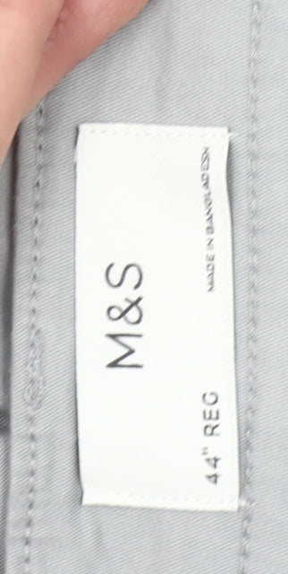 Marks and Spencer Men’s Grey 44 Chino Shorts Cotton Stretch