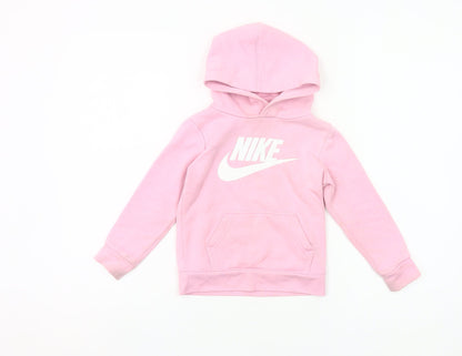 Girls UK Size 2-3 Years Nike Pink Pullover Hoodie