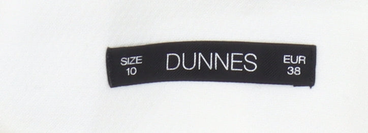 Dunnes Women’s Black White Colourblock Coat Size 10 Workwear