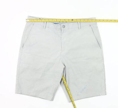 Puma Mens Grey Chino Shorts Size 24 Regular Fit Casual Summer