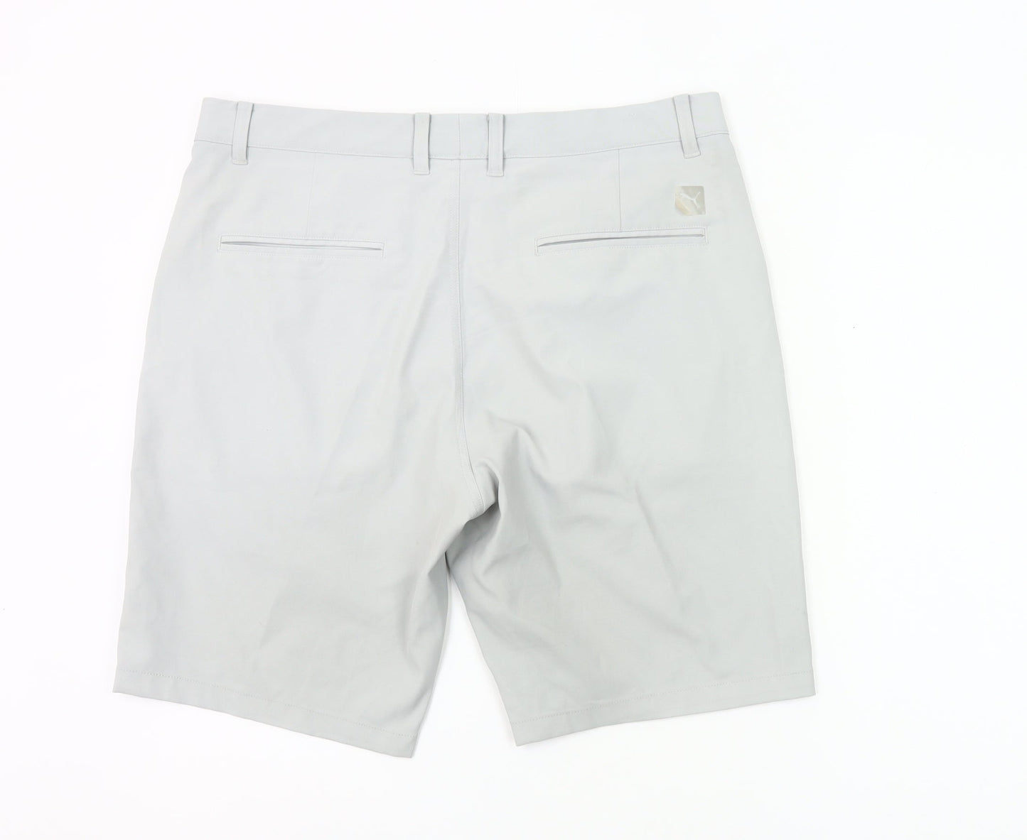 Puma Mens Grey Chino Shorts Size 24 Regular Fit Casual Summer