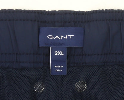 Gant Men's Blue 2XL Swim Shorts Quick Dry Elastic Waist