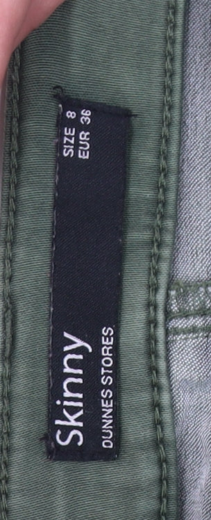 Dunnes Stores Women’s Green Skinny Jeans Size 8 Slim Stretch