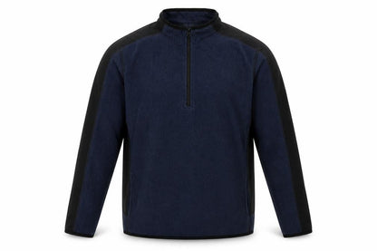 Front view of Dunnes Men’s Blue 1/4 Zip Fleece Sweatshirt Small