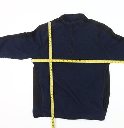 Dunnes Stores Men’s Blue 1/4 Zip Fleece Sweatshirt Small