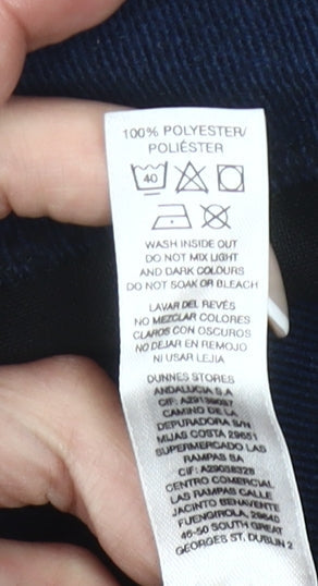 Dunnes Stores Men’s Blue 1/4 Zip Fleece Sweatshirt Small