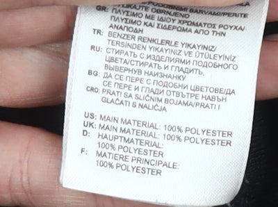 Adidas Mens Black Jogger Trousers Size M Polyester Elastic Waist