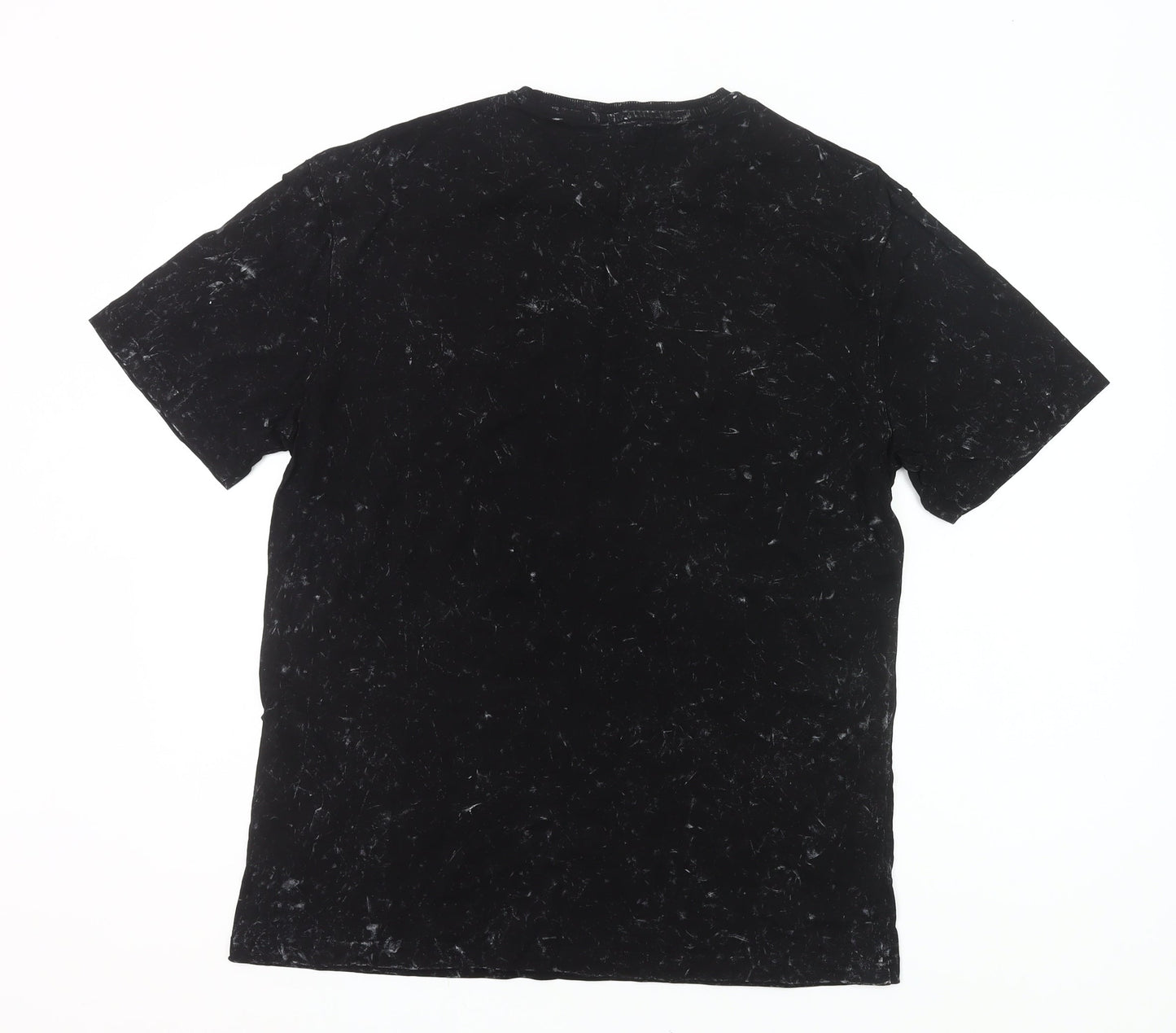 Dunnes Stores Men's Black Minds Eye Medium Relaxed Fit Graphic T-Shirt