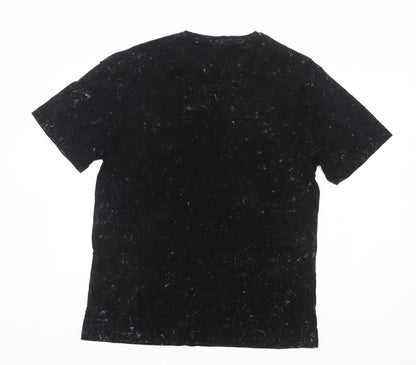 Dunnes Stores Men's Black Minds Eye Medium Relaxed Fit Graphic T-Shirt