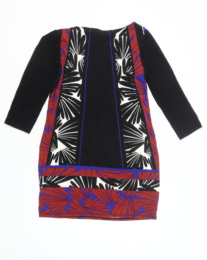 Principles Petite Women’s Shift Dress Black Red Blue Floral Size 12