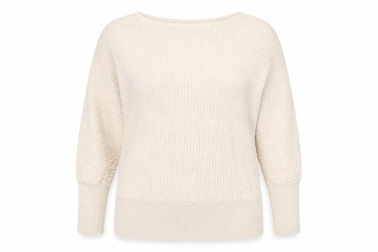 Dunnes Women’s Beige Size 16 Pullover Jumper 3/4 Sleeve Knit