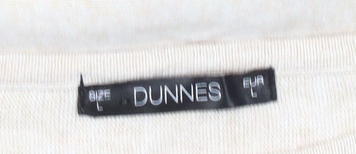 Dunnes Women’s Beige Size 16 Pullover Jumper 3/4 Sleeve Knit