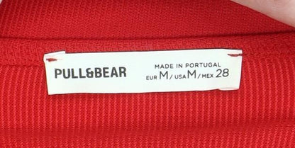 Pull&Bear Women’s Red Bodycon One Shoulder Party Dress Size 12