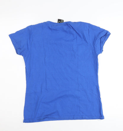 Adrenaline Addict Women Blue M T-Shirt Outdoor Adventure Crew Neck