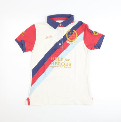 Joules Help for Heroes Multicoloured Womens Small Polo Shirt