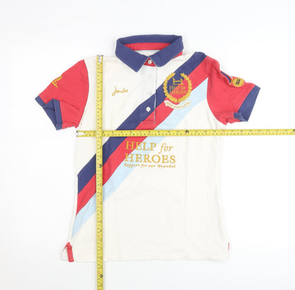 Joules Help for Heroes Multicoloured Womens Small Polo Shirt