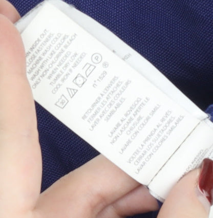 Ralph Lauren Men’s Blue Slim Fit Polo Shirt Size L Cotton Stretch