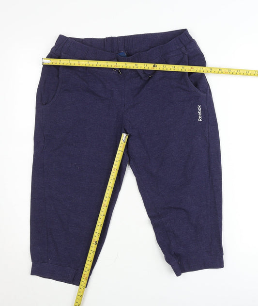 Womens UK Size 10 Reebok Regular Fit Jogger Blue Trousers