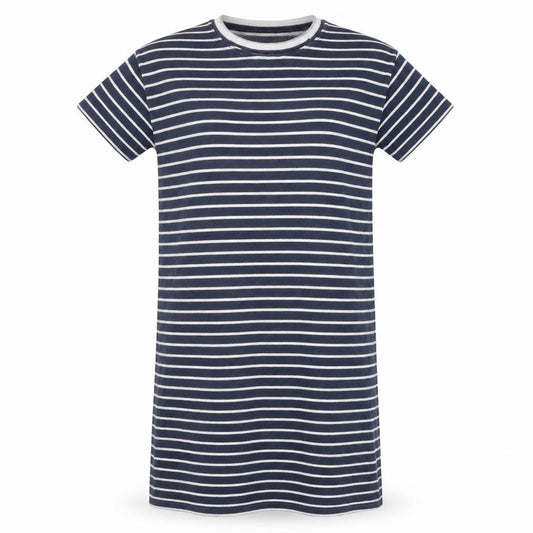 Crew Clothing Women’s Blue Striped Cotton T-Shirt Dress Size 10