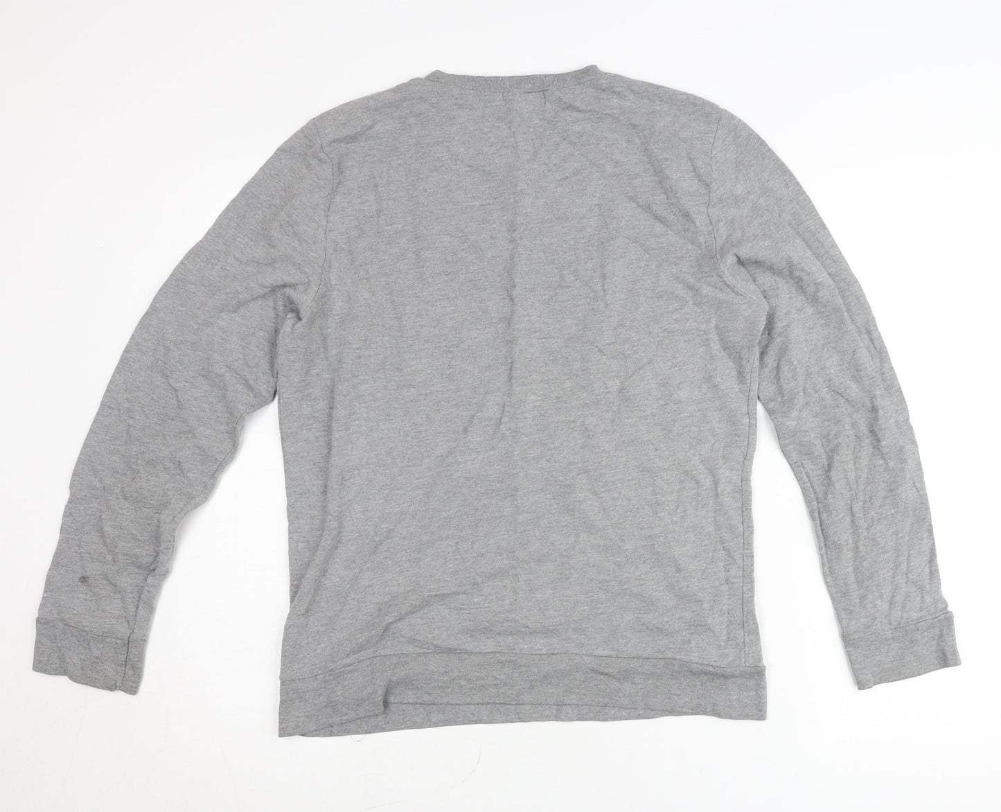 Topman Unisex Grey Jumper M Crew Neck Pullover Funny Graphic