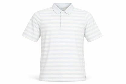 Ashworth Men’s Blue Striped Cotton Polo Shirt M Regular Fit