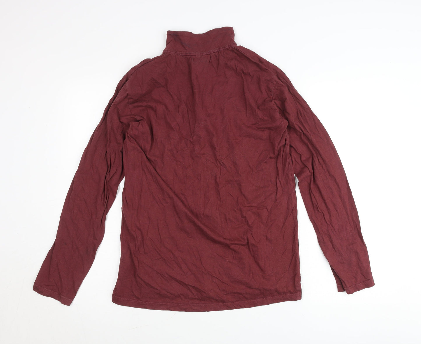 Atlas For Men Mens Red M 1/4 Zip Pullover Sweatshirt Outdoor Cotton