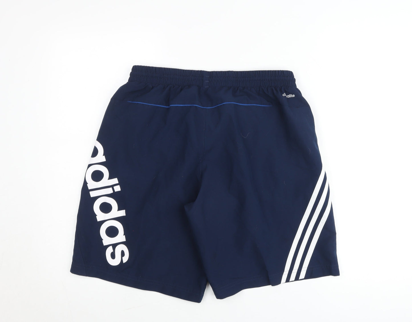 Adidas Mens Blue M Regular Fit Sports Shorts with Pockets