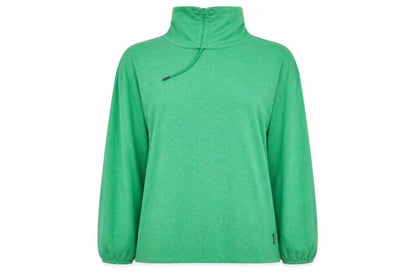 Front view of Cecil Women's Green Roll Neck jumper Small Regular Fit