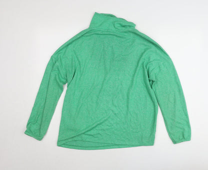 Cecil Women's Green Roll Neck Pullover Jumper Small Regular Fit