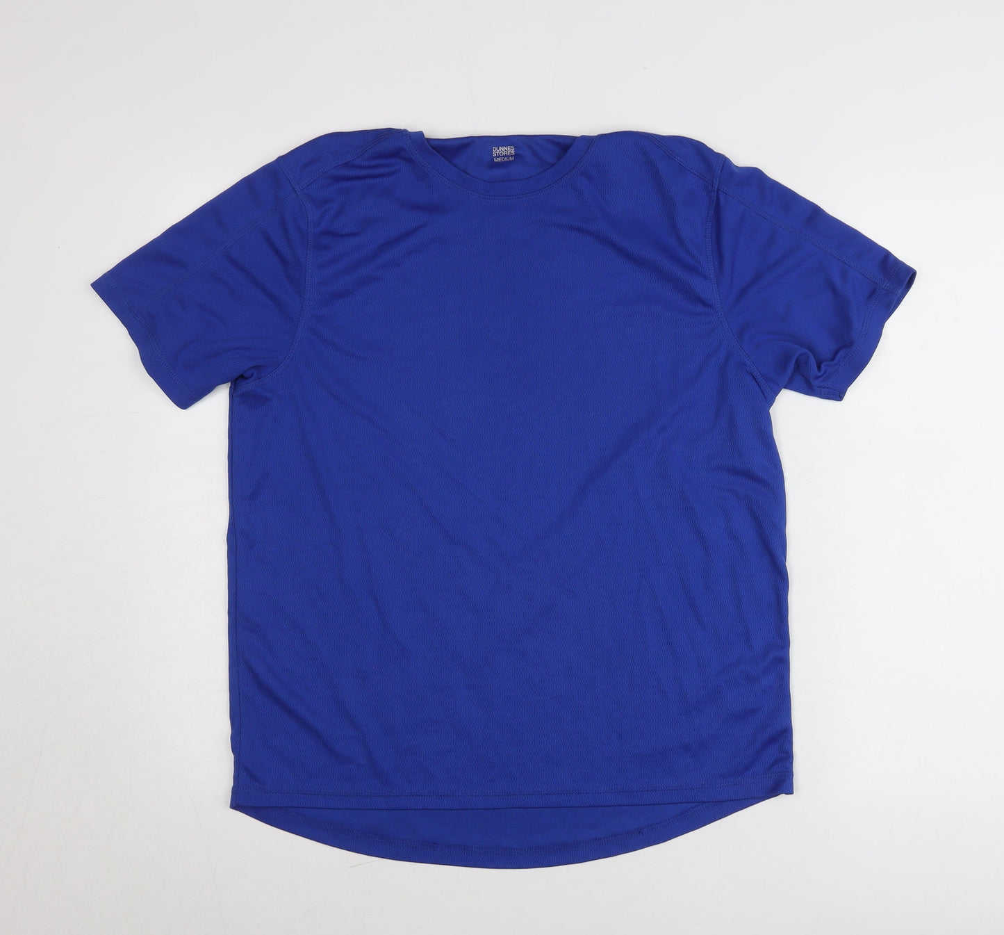 Dunnes Stores Men’s Blue Medium Crew Neck Short Sleeve Polyester T-Shirt