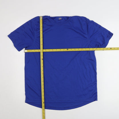 Dunnes Stores Men’s Blue Medium Crew Neck Short Sleeve Polyester T-Shirt