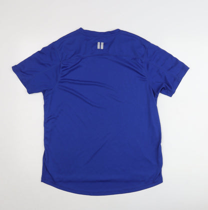 Dunnes Stores Men’s Blue Medium Crew Neck Short Sleeve Polyester T-Shirt