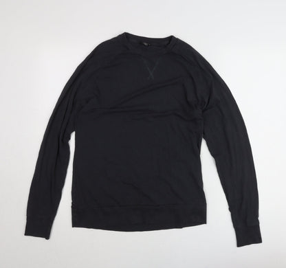 Marks and Spencer Men’s Black Cotton Modal Pullover Jumper Size M