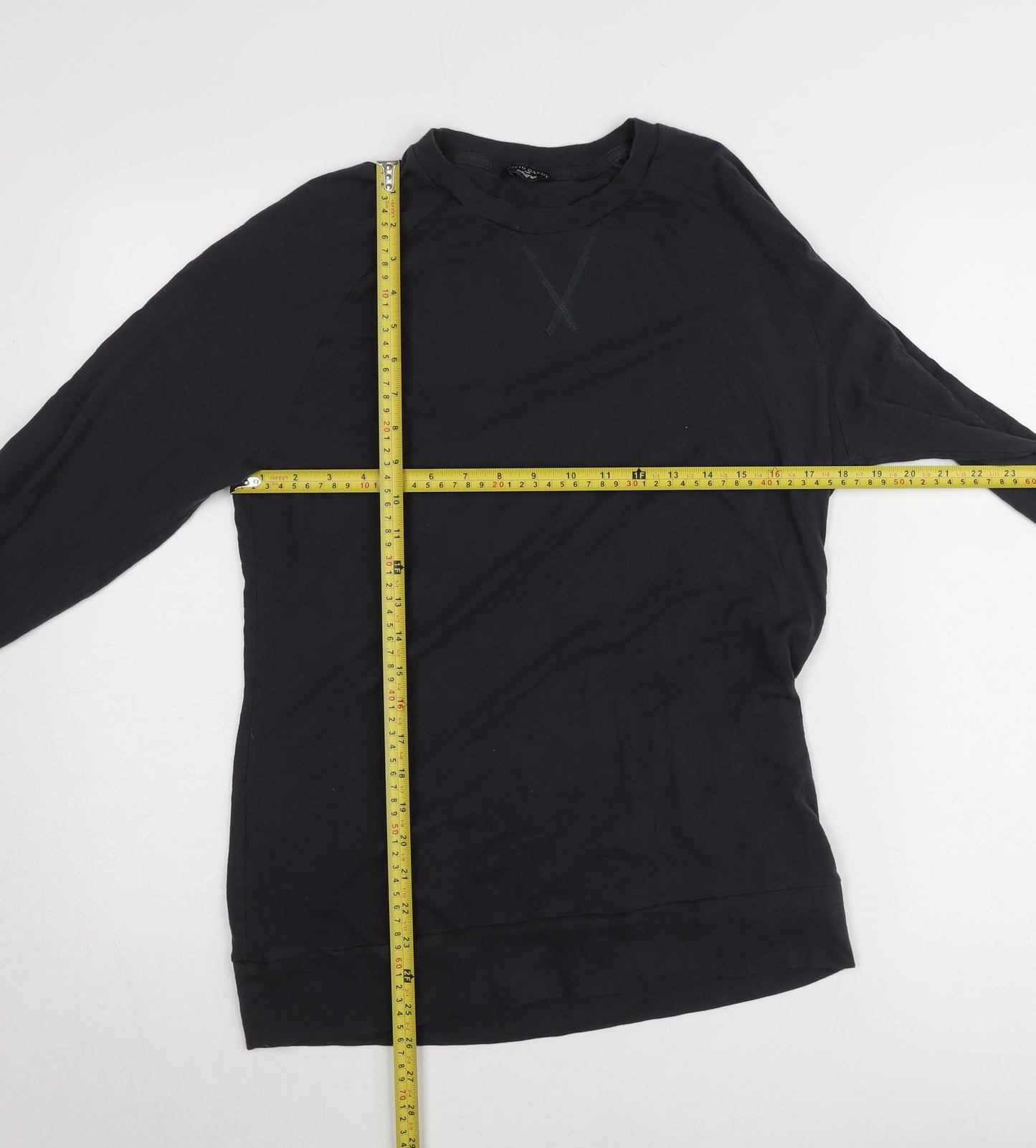 Marks and Spencer Men’s Black Cotton Modal Pullover Jumper Size M