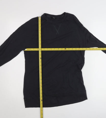 Marks and Spencer Men’s Black Cotton Modal Pullover Jumper Size M