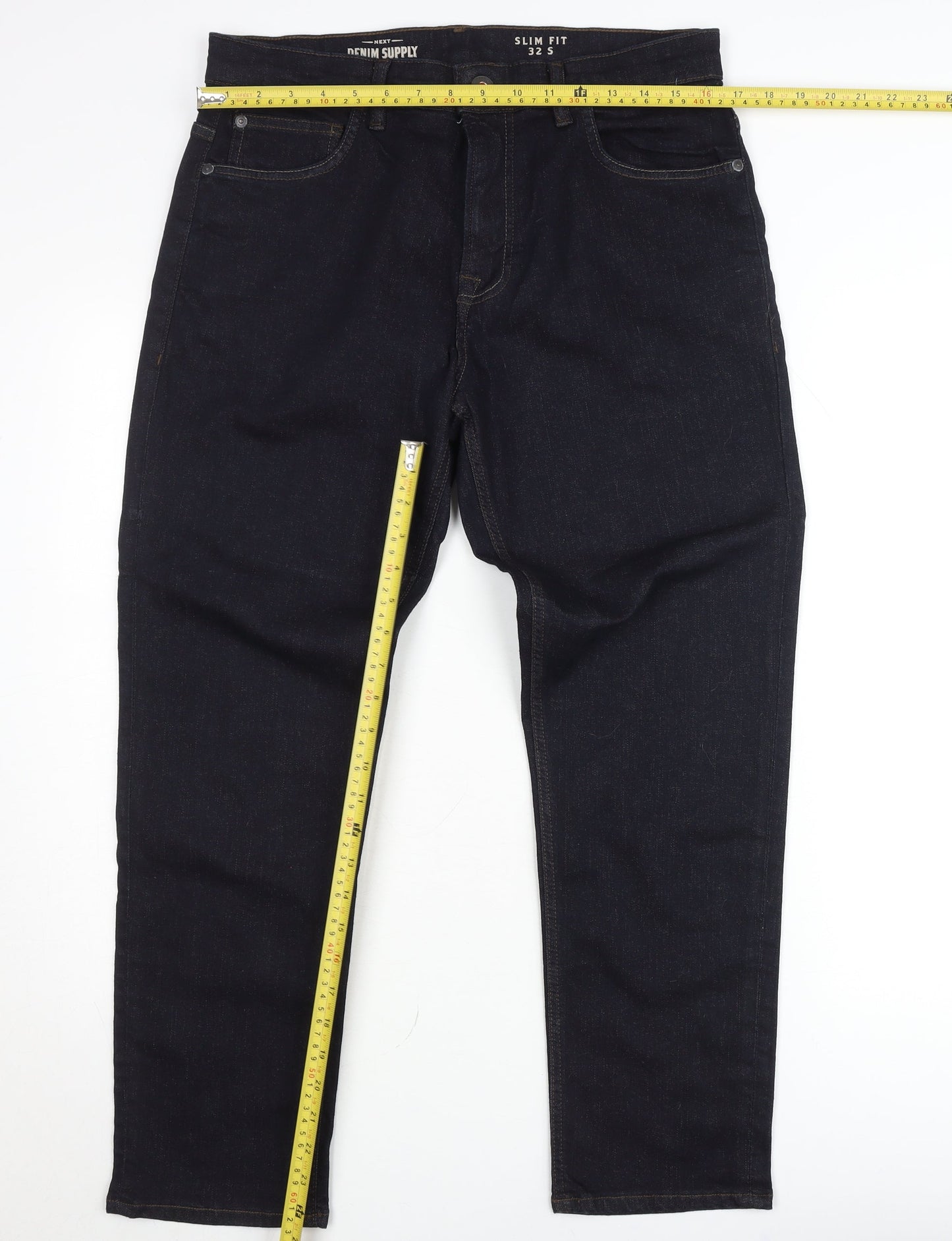 Next Denim Supply Slim Fit Blue Jeans Unisex Adults 32in Waist