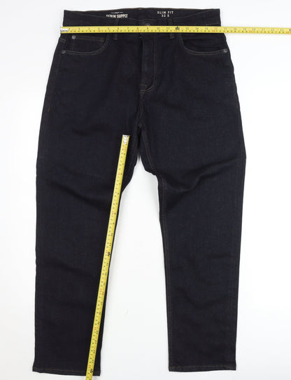 Next Denim Supply Slim Fit Blue Jeans Unisex Adults 32in Waist