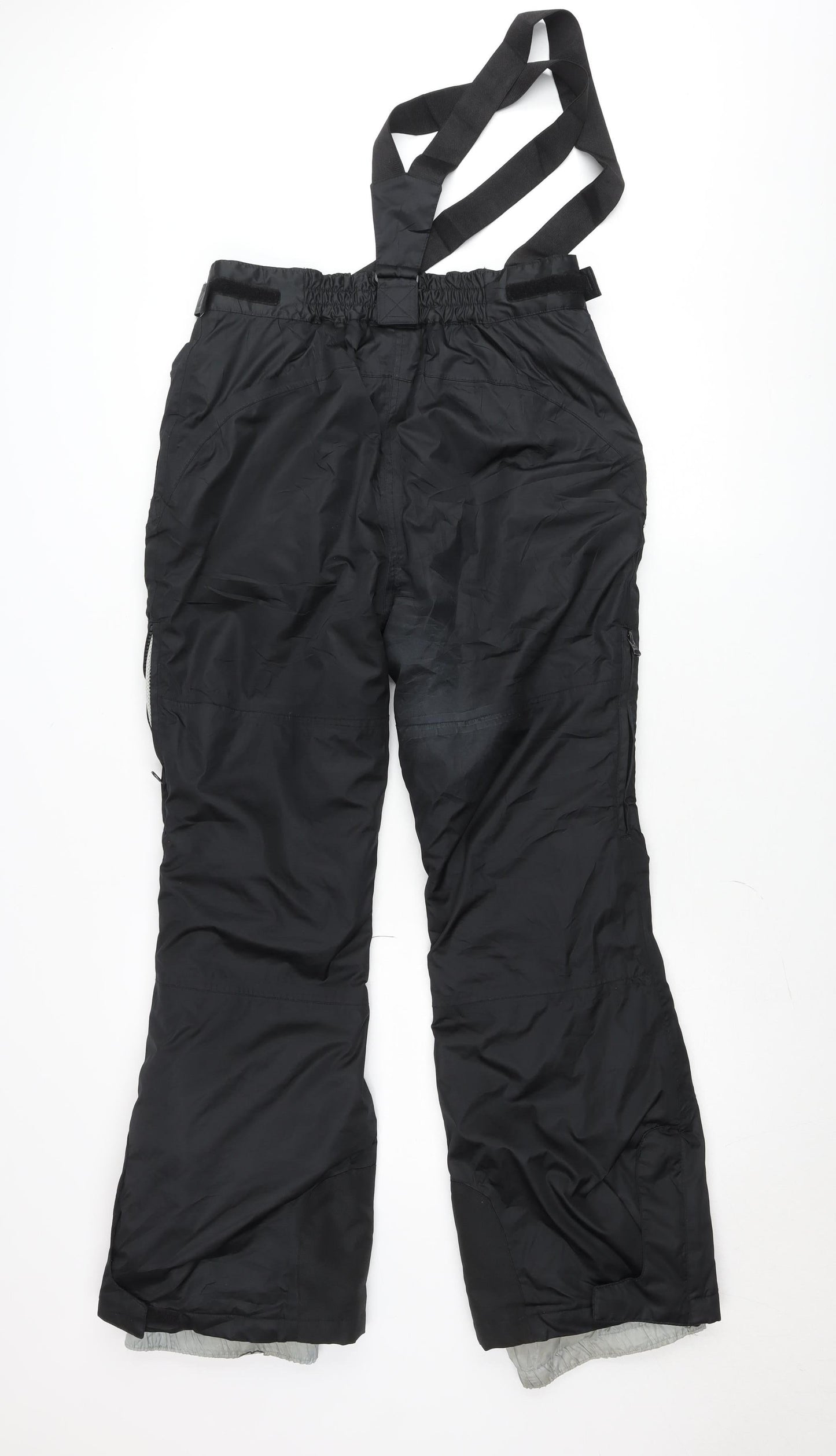 Trespass Teens Black Snow Pants Waterproof Windproof Size 12 Slim