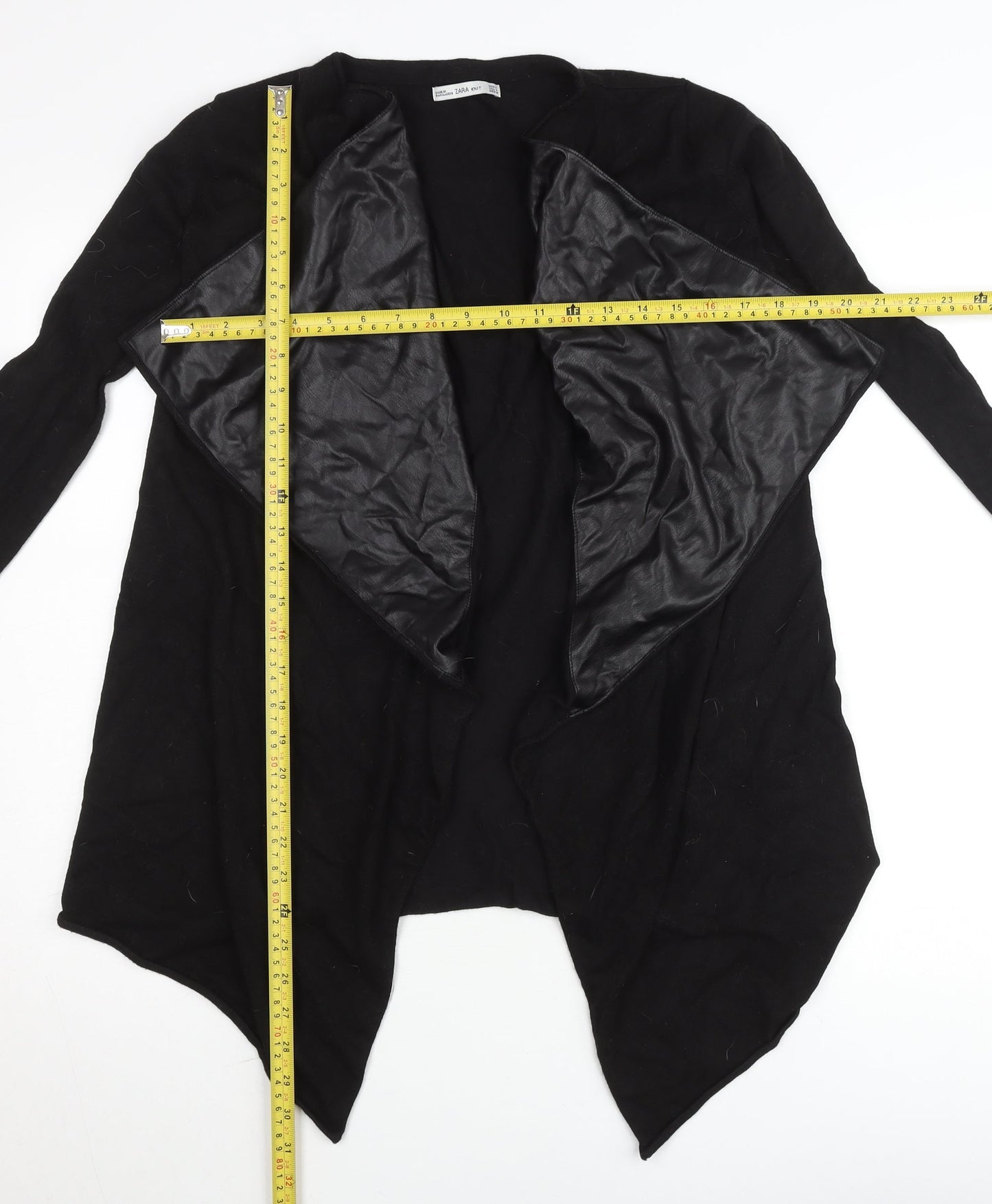 Zara Women’s Black Long Sleeve Open Knit Cardigan L