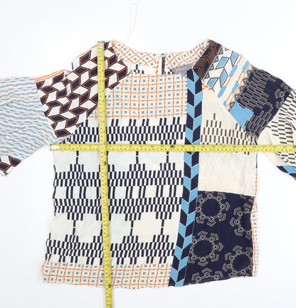 Principles Women’s Multicoloured Geometric Tunic Blouse Size 12