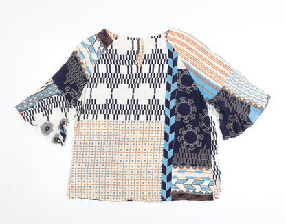 Principles Women’s Multicoloured Geometric Tunic Blouse Size 12