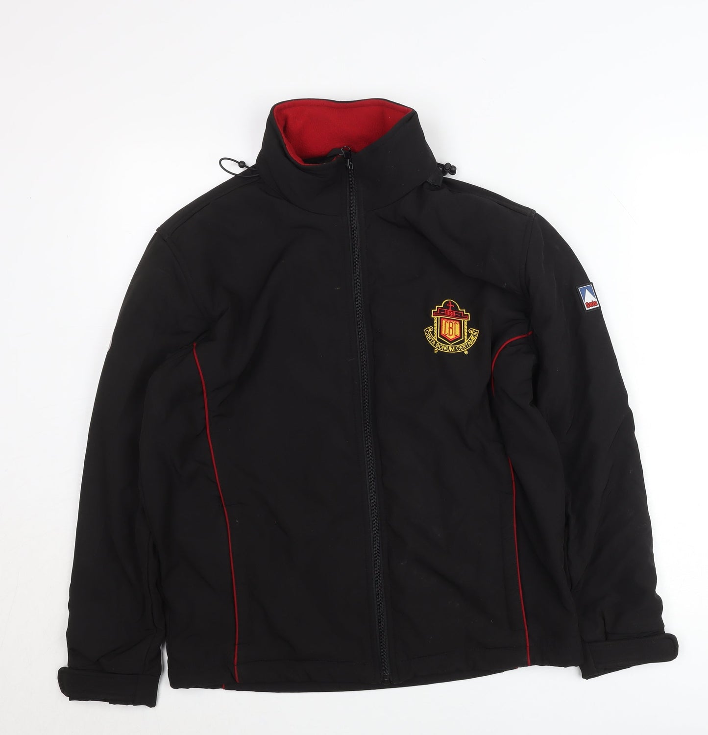 Boys Black XS Softshell Jacket with Fleece Lining Outdoor School Coat