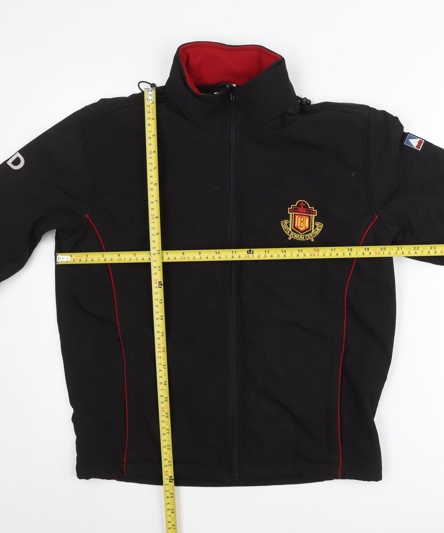Boys Black XS Softshell Jacket with Fleece Lining Outdoor School Coat