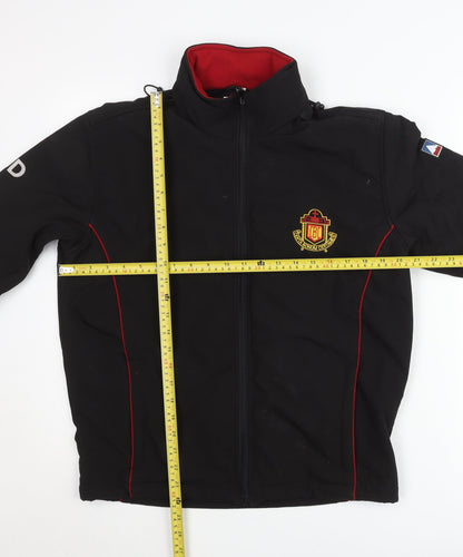 Boys Black XS Softshell Jacket with Fleece Lining Outdoor School Coat