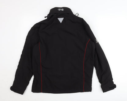 Boys Black XS Softshell Jacket with Fleece Lining Outdoor School Coat