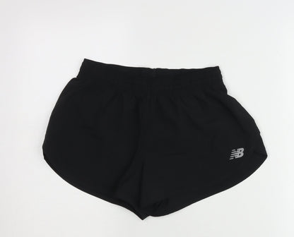 New Balance Womens Black S Athletic Running Gym Shorts