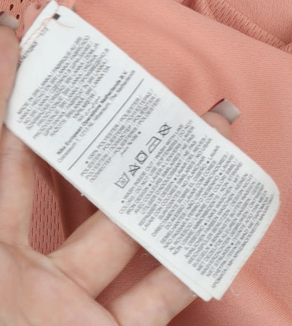 Nike Women Pink Dri-Fit Running T-Shirt Size S Athletic Fit