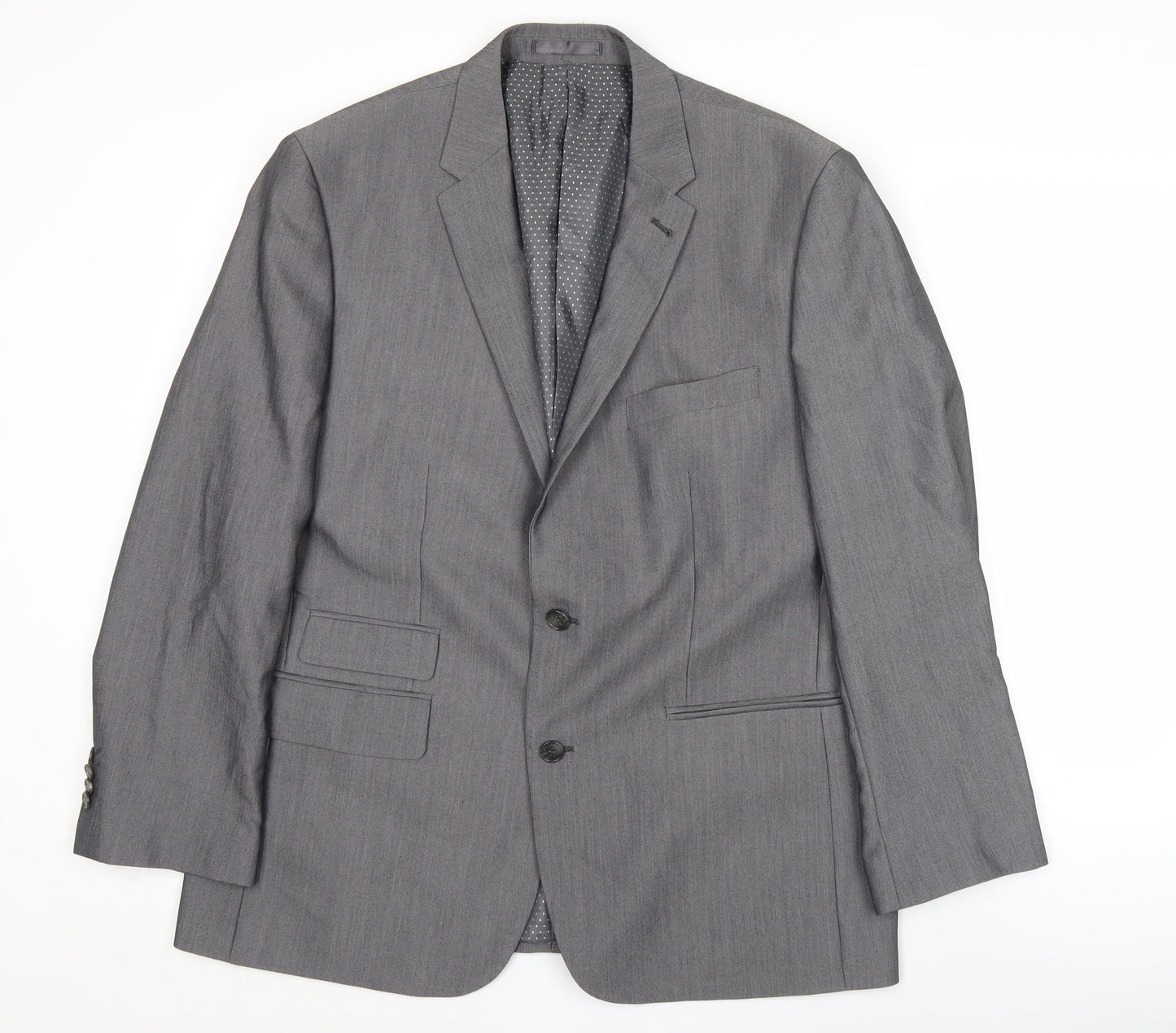 Aspen & Court Men’s Grey Blazer Jacket 44 Chest Classic Formal